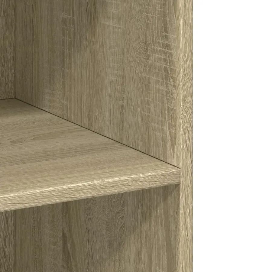 Buffet haut chêne sonoma 70x41x185 cm bois d'ingénierie - 7