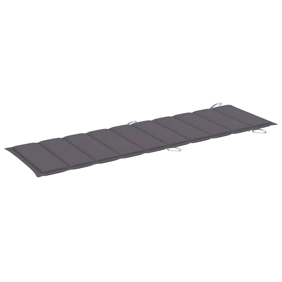 Chaises longues lot de 2 avec coussins Bois d'acacia solide - 8