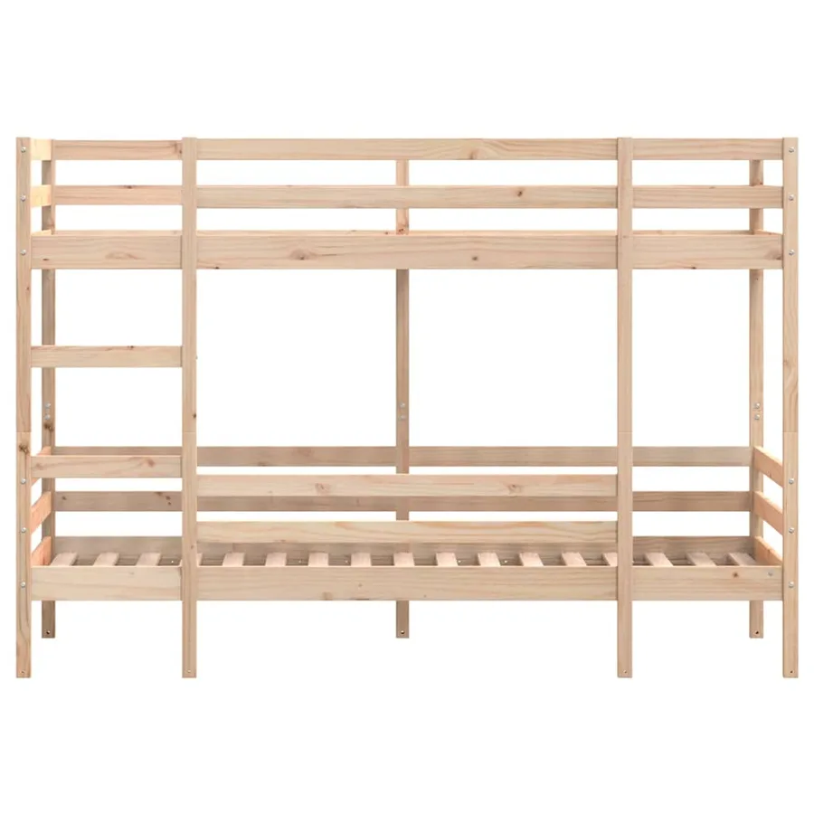 Lit superposé sans matelas 80x200 cm bois de pin massif - 5