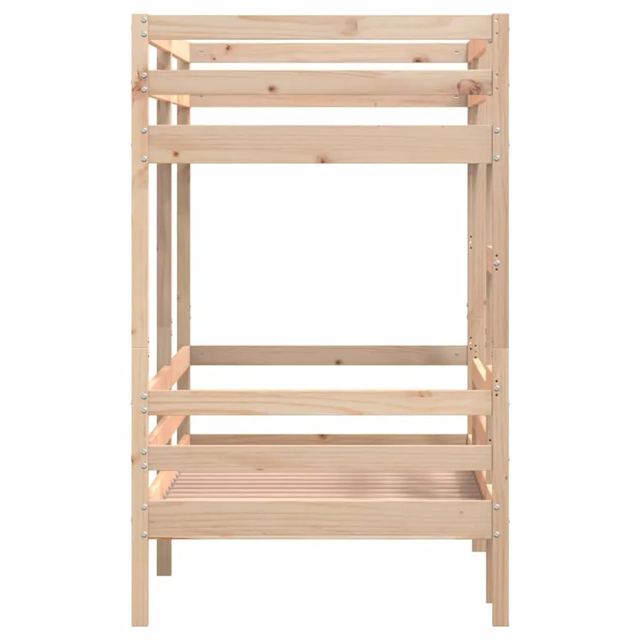 Lit superposé sans matelas 80x200 cm bois de pin massif - 6