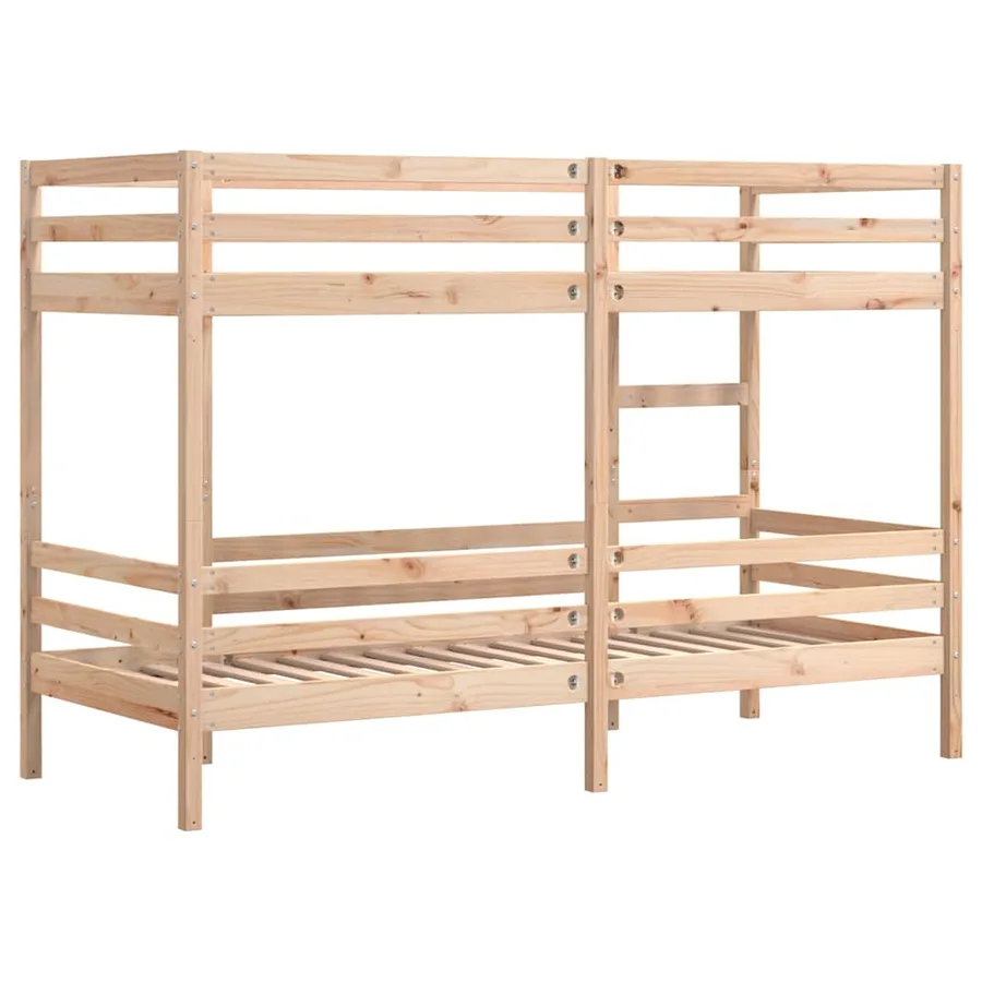 Lit superposé sans matelas 80x200 cm bois de pin massif - 7