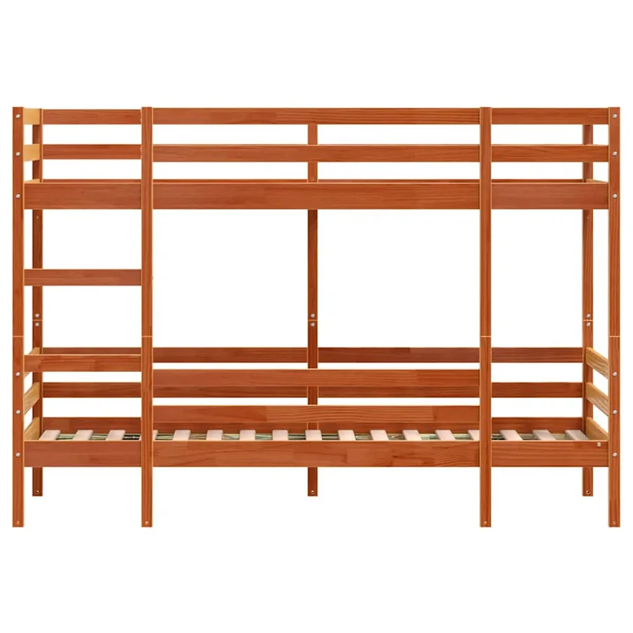 Lit superposé sans matelas cire marron 90x200 cm pin massif - 5
