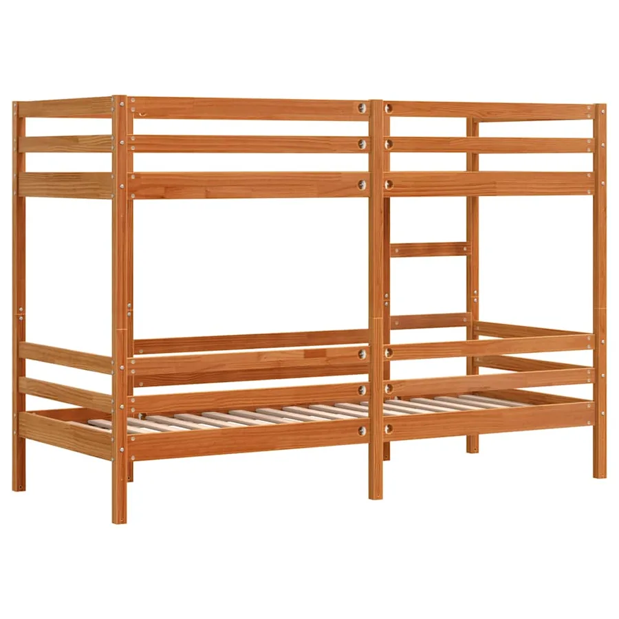 Lit superposé sans matelas cire marron 90x200 cm pin massif - 7