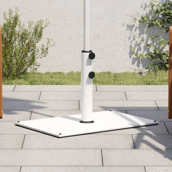 Base de parasol pour mâts Ø32/38/48 mm 15 kg rectangulaire