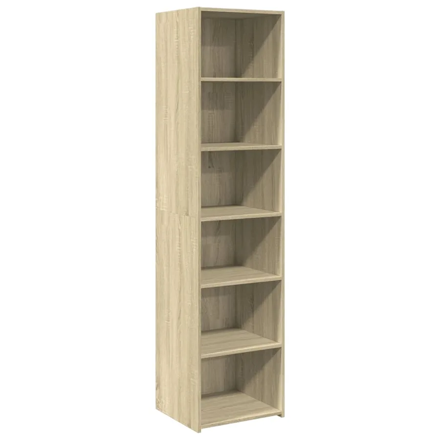 Buffet haut chêne sonoma 45x41x185 cm bois d'ingénierie - 2