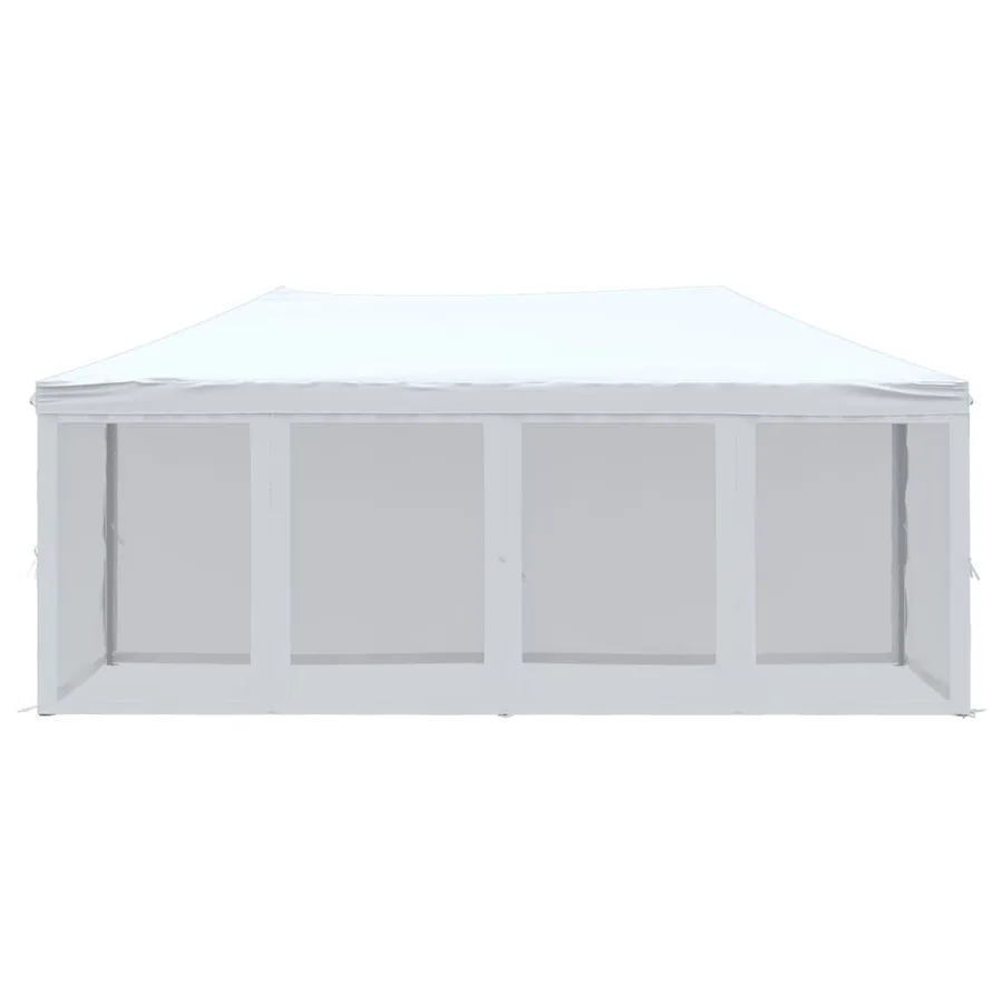 Tente de réception pliable avec parois Blanc 3x6 m - 3
