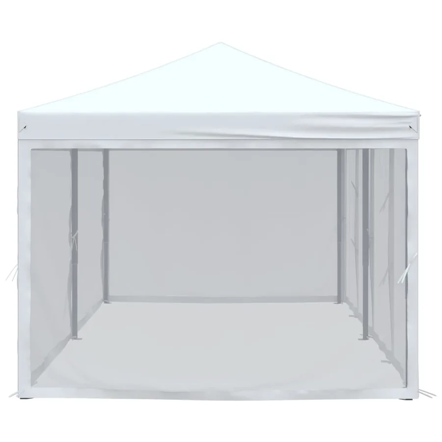 Folding party tent with side walls White 3x6 m - 4