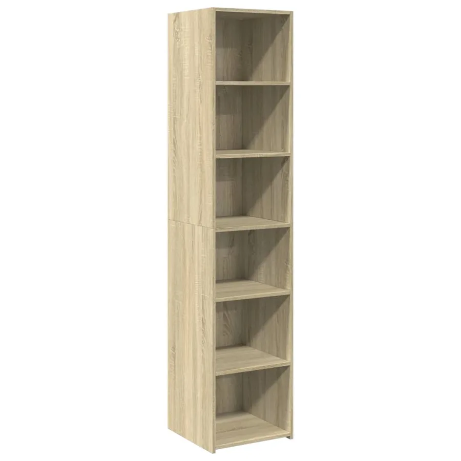 Buffet haut chêne sonoma 40x41x185 cm bois d'ingénierie - 2