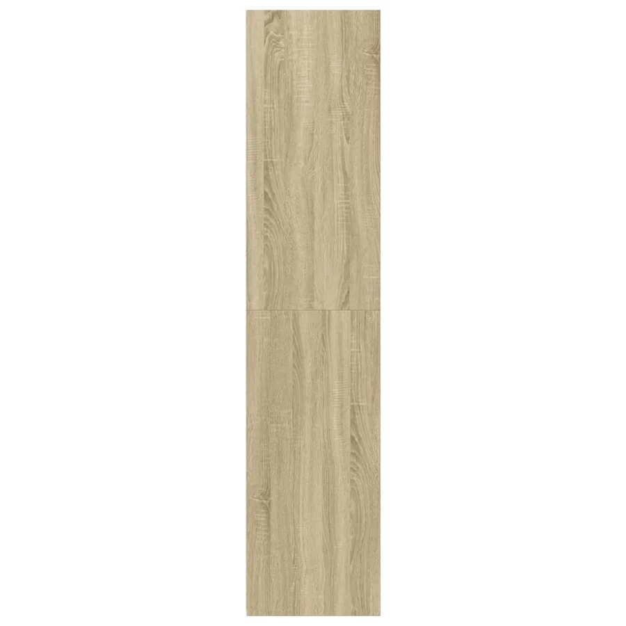 Buffet haut chêne sonoma 40x41x185 cm bois d'ingénierie - 5