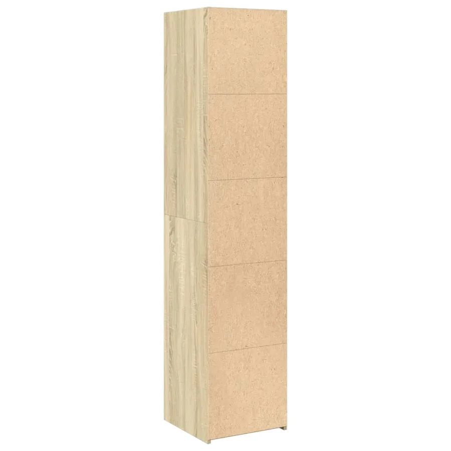 Buffet haut chêne sonoma 40x41x185 cm bois d'ingénierie - 6