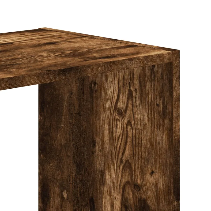 Bibliothèque chêne fumé 102x32x108 cm bois d'ingénierie - 7