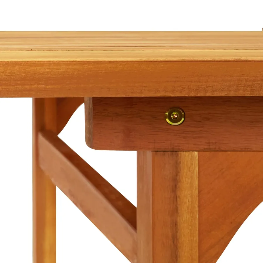 Ensemble à manger de jardin 9 pcs bois massif d'acacia - 7