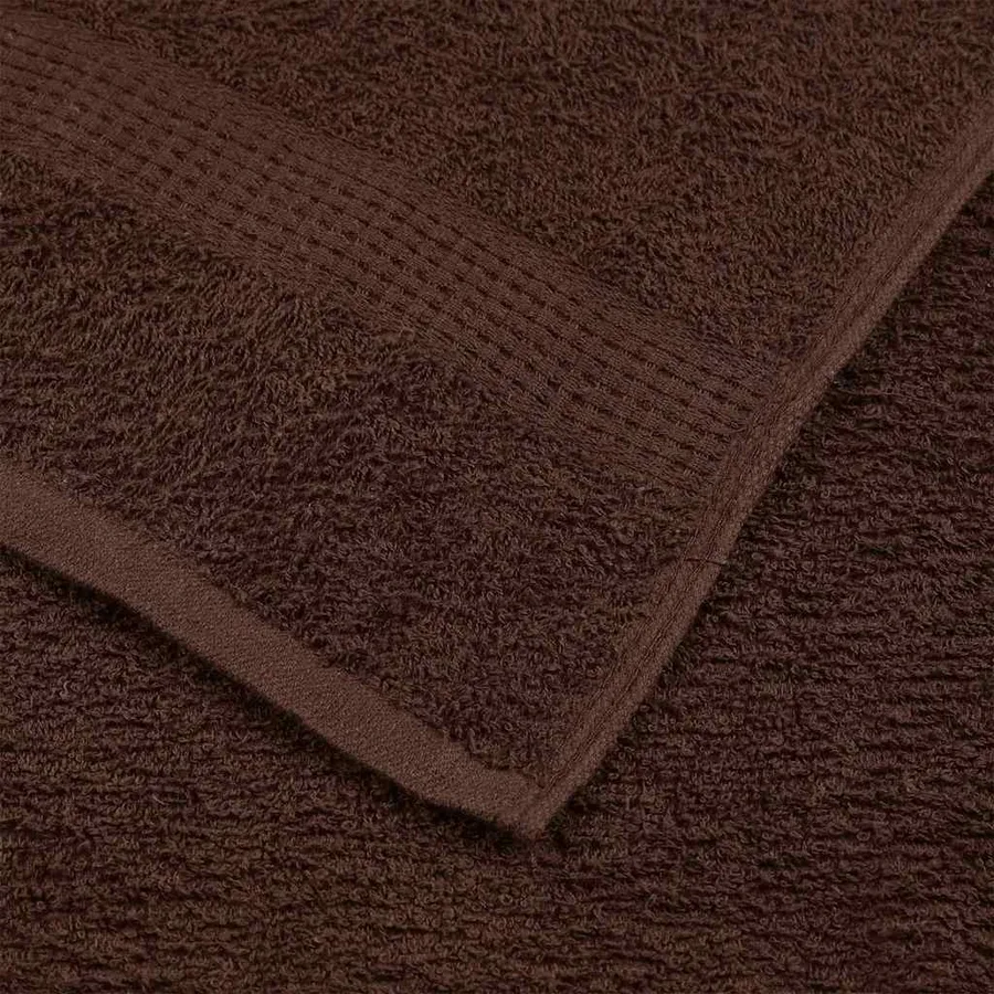 Serviettes de bain FROGN 10 pcs marron 100x150 cm 360 g/m² - 6