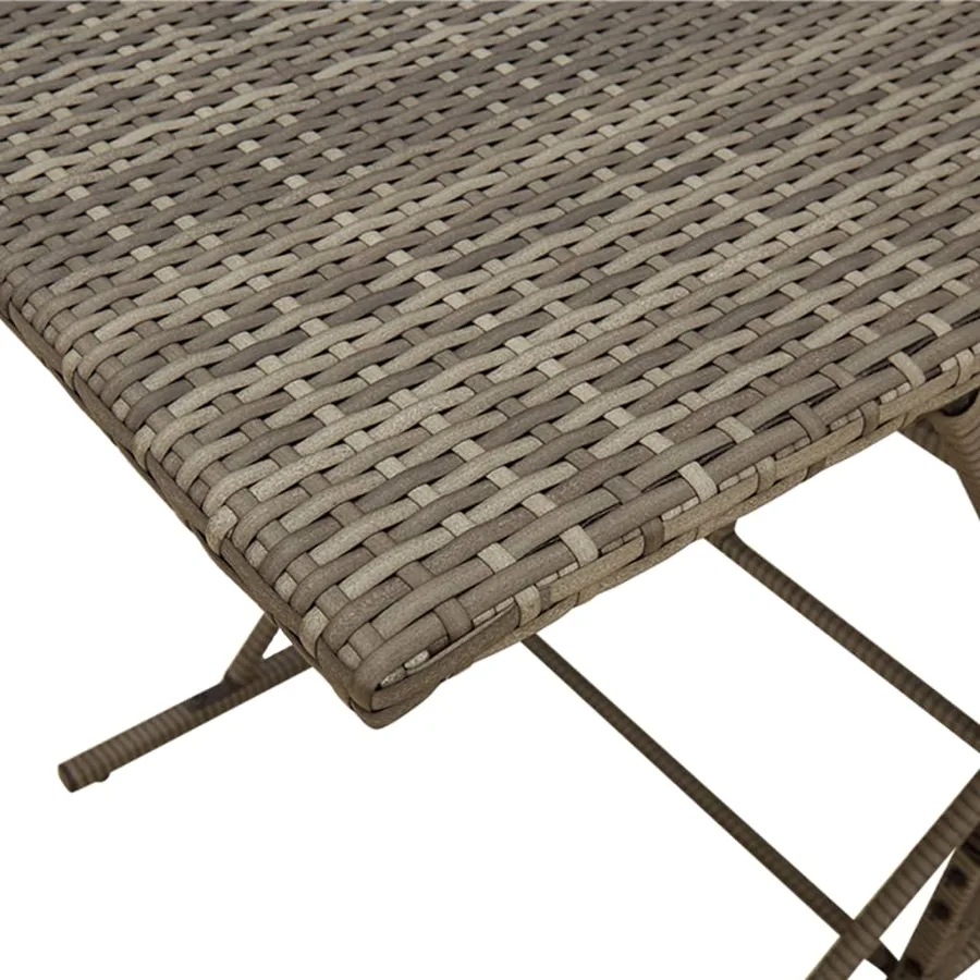 Ensemble à manger de jardin et coussins 7 pcs gris rotin - 8