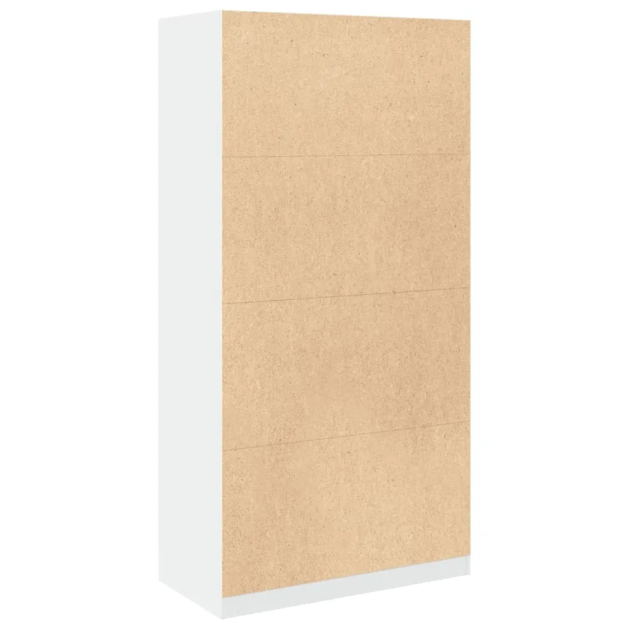 Garde-robe Blanc 100x50x200 cm Bois d'ingénierie - 6