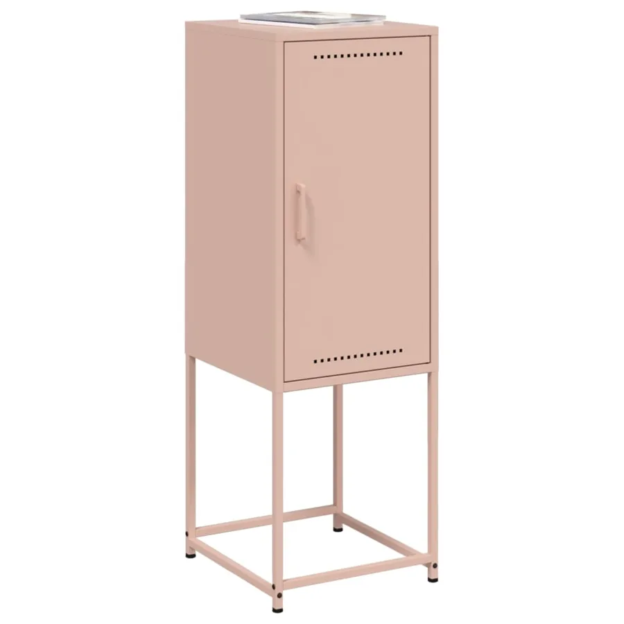 Buffet haut rose 36x39x107 cm acier - 4