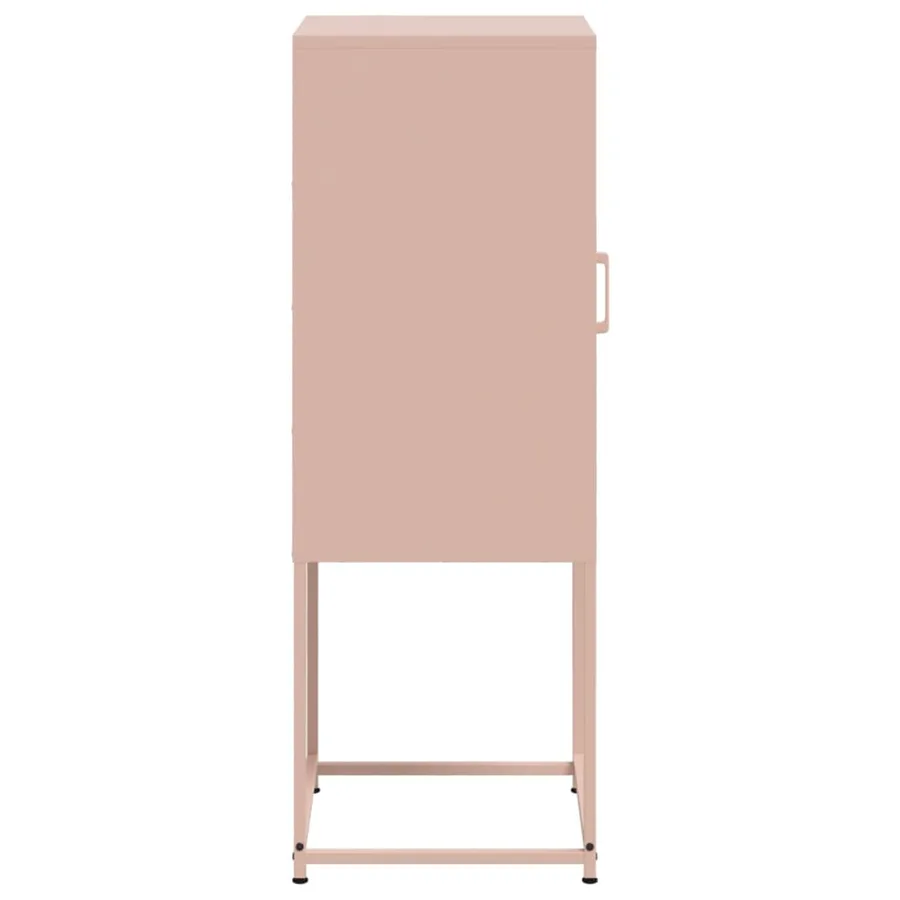 Buffet haut rose 36x39x107 cm acier - 7