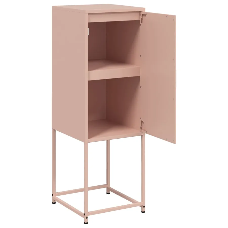 Buffet haut rose 36x39x107 cm acier - 9