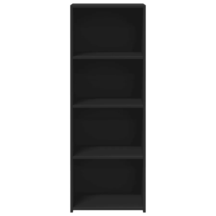 Buffet haut noir 45x41x124 cm bois d'ingénierie - 4