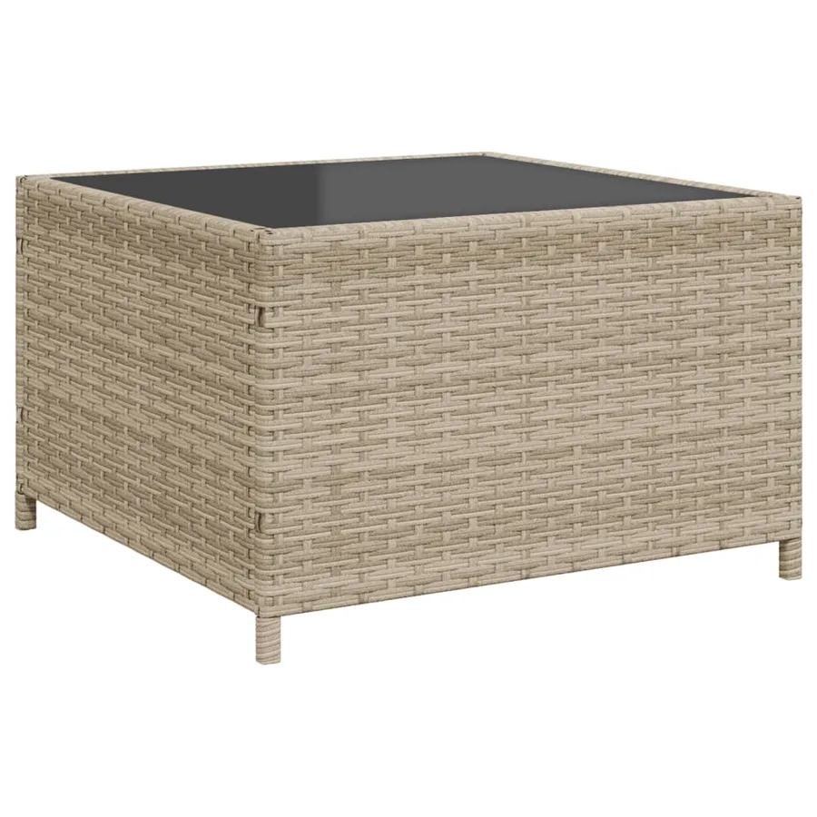 Canapé de jardin et table et coussins en forme de L gris clair - 8