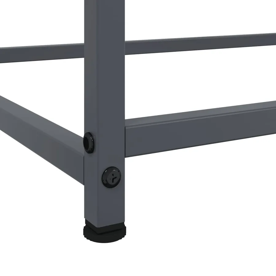 Buffet anthracite 100,5x39x107 cm acier - 11