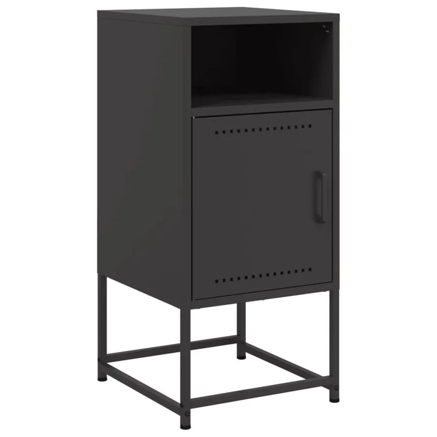 Tables de chevet 2 pcs noir 36x39x78 cm acier - 5