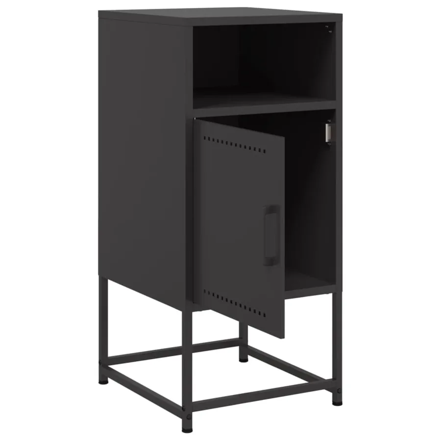 Tables de chevet 2 pcs noir 36x39x78 cm acier - 9