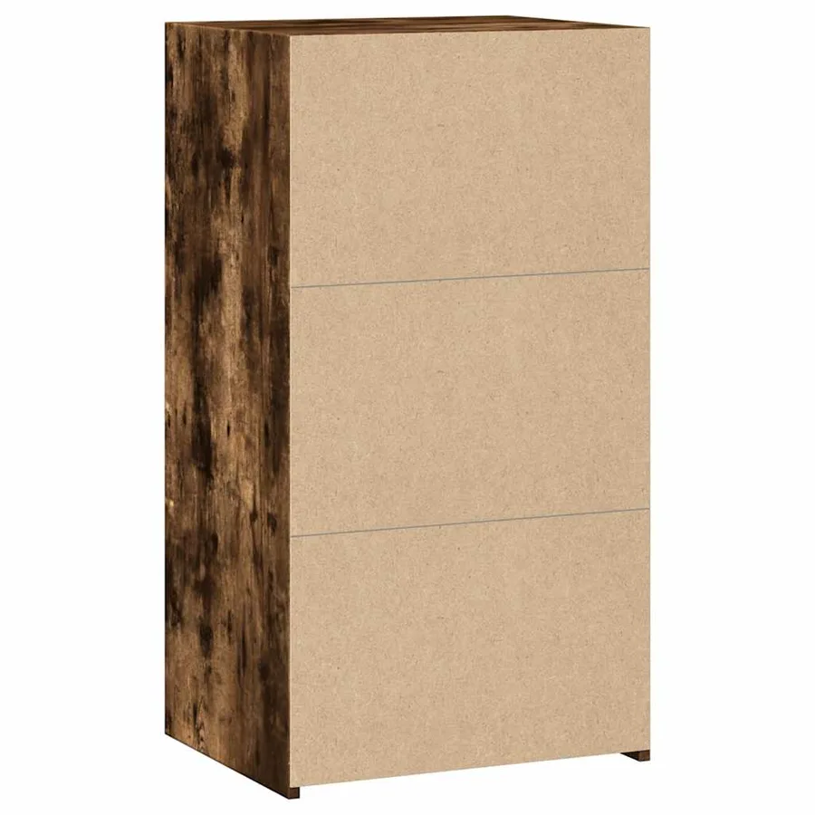 Buffet chêne fumé 50x41x93 cm bois d'ingénierie - 6