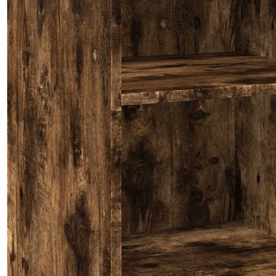 Buffet chêne fumé 50x41x93 cm bois d'ingénierie - 7