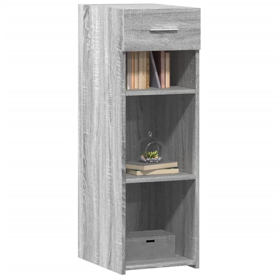 Buffet sonoma gris 30x42,5x93 cm bois d'ingénierie - 3