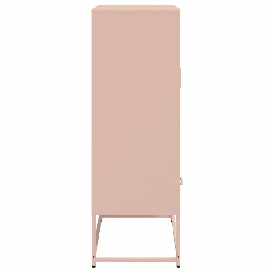 Buffet haut rose 68x39x111,5 cm acier - 6