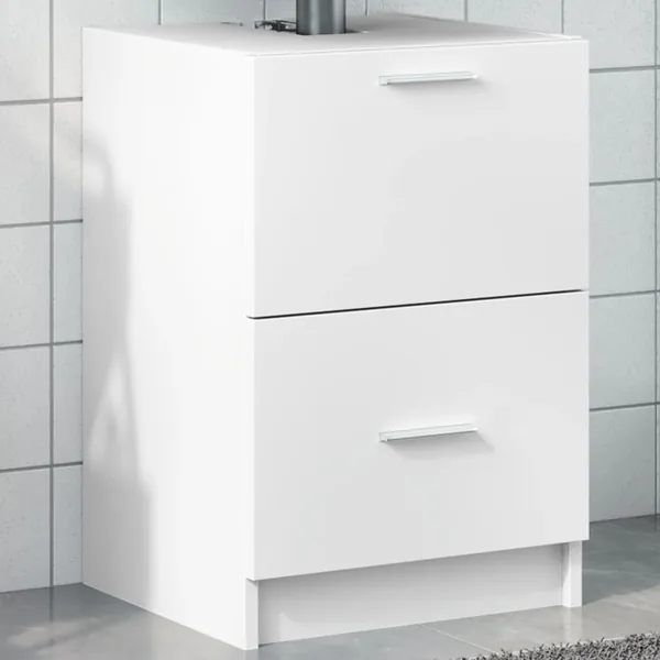 Armoire d'évier blanc 40x37x59 cm bois d'ingénierie