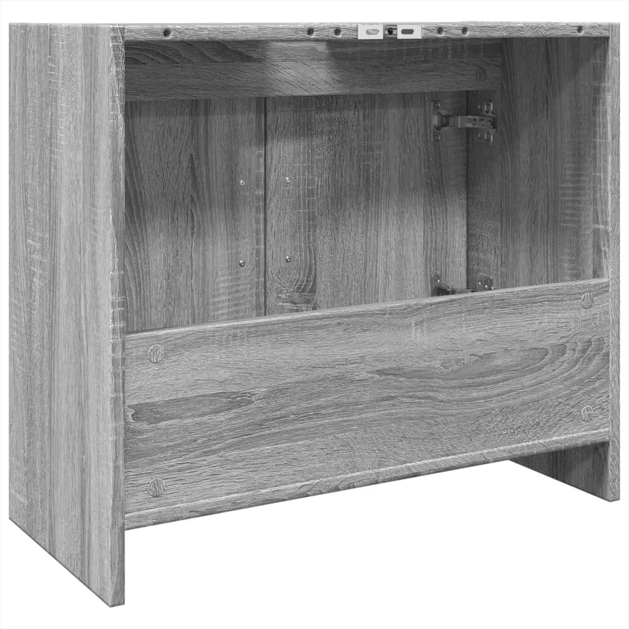 Armoire d'évier sonoma gris 63x29x55 cm bois d'ingénierie - 7