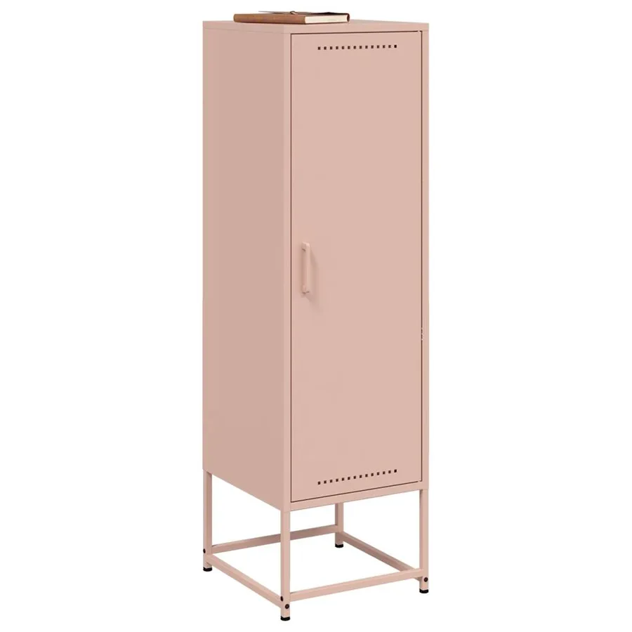 Buffet haut rose 36x39x123 cm acier - 4