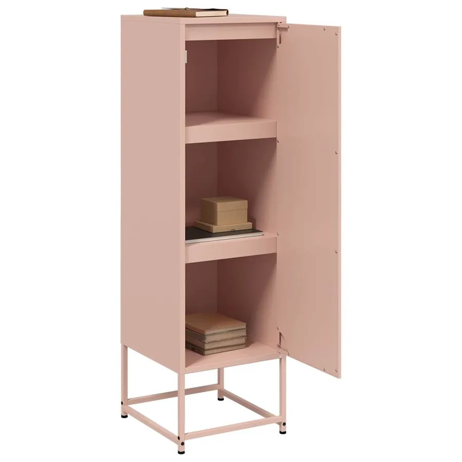 Buffet haut rose 36x39x123 cm acier - 5