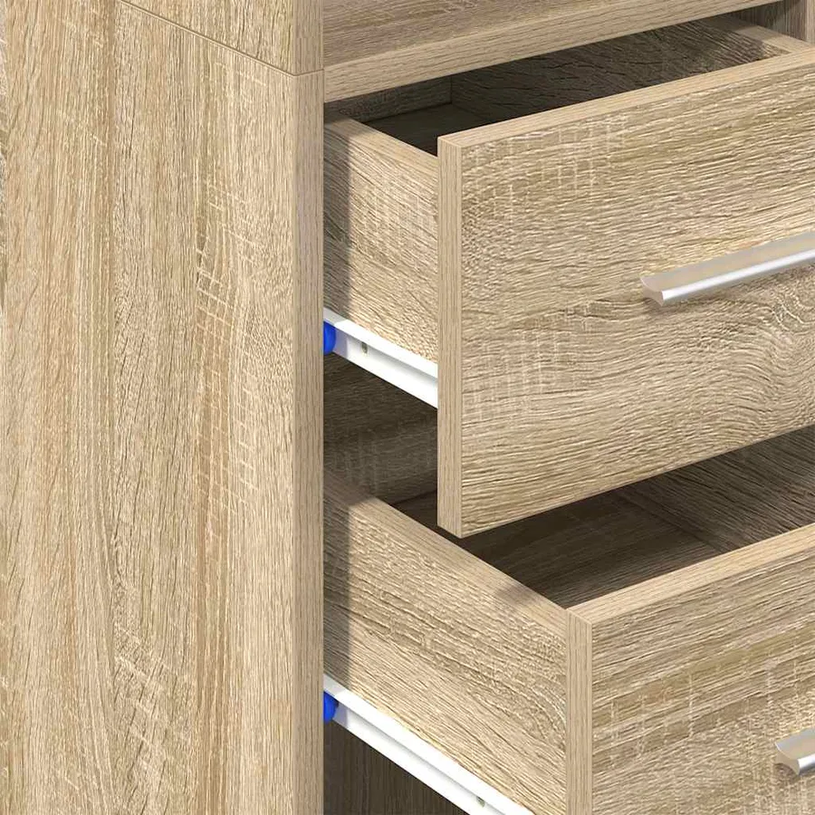 Armoire de rangement mince chêne sonoma 30x42,5x225 cm - 11