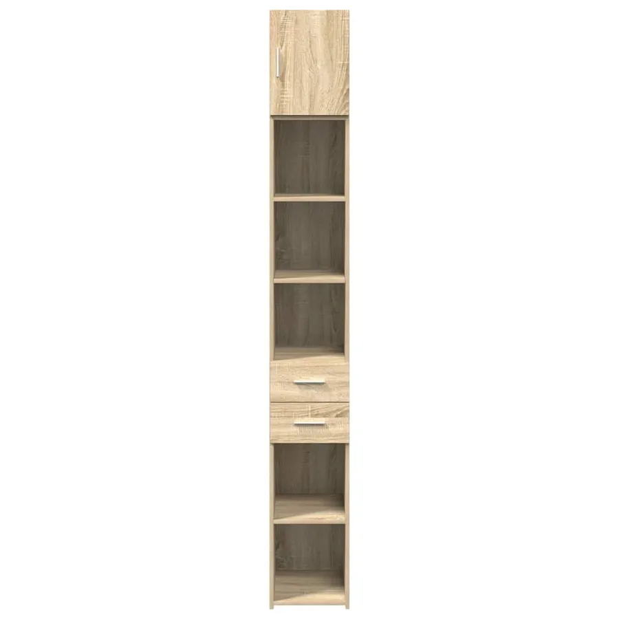 Armoire de rangement mince chêne sonoma 30x42,5x225 cm - 4