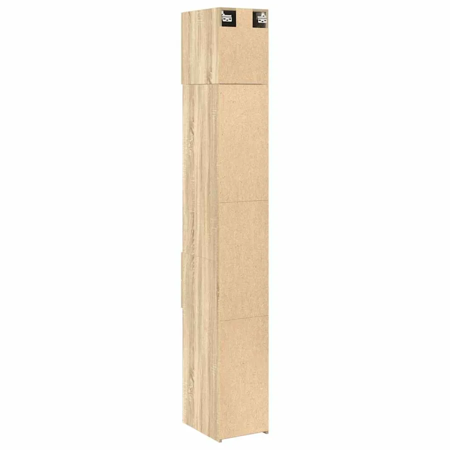 Armoire de rangement mince chêne sonoma 30x42,5x225 cm - 8