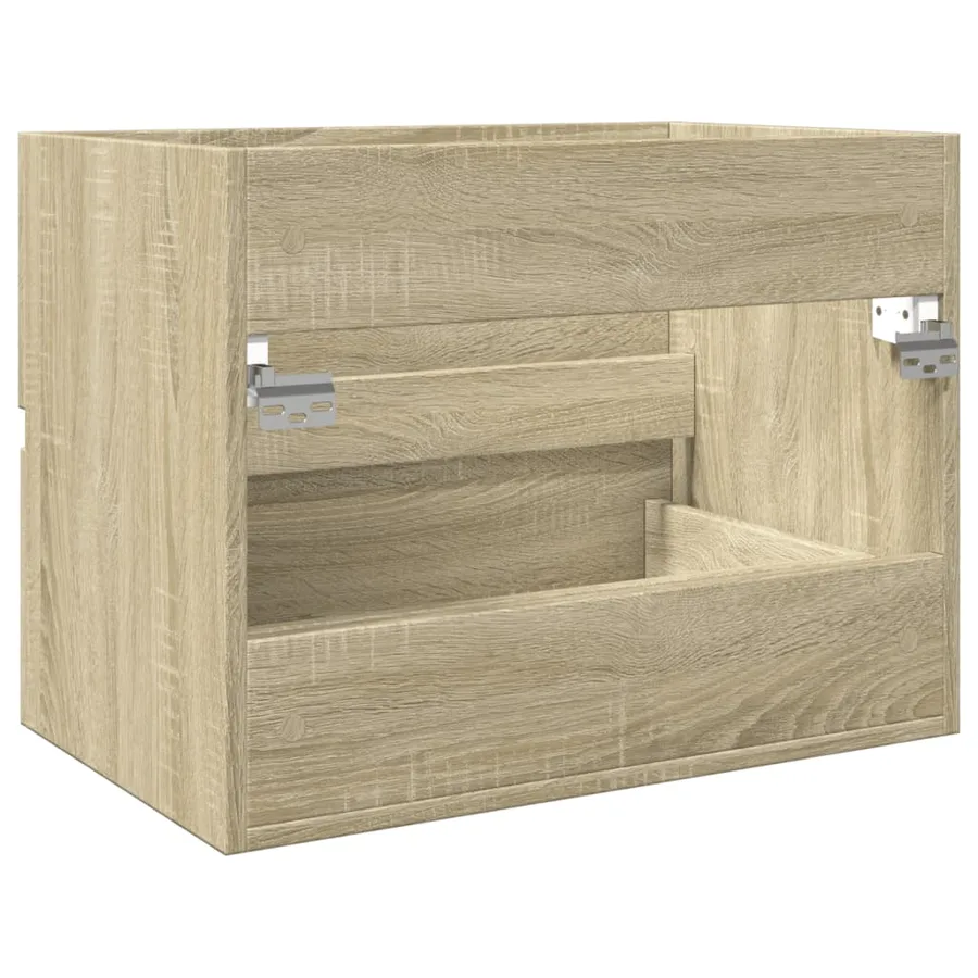 Armoire d'évier Chêne sonoma 60x38,5x45 cm Aggloméré - 6