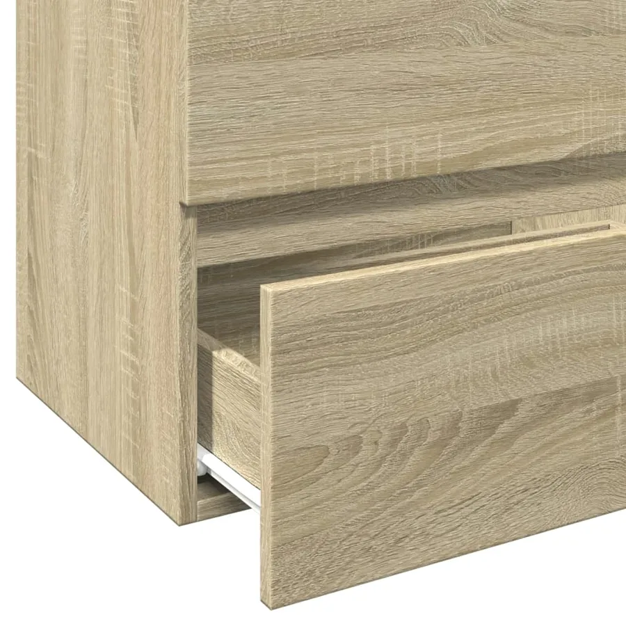 Armoire d'évier Chêne sonoma 60x38,5x45 cm Aggloméré - 8
