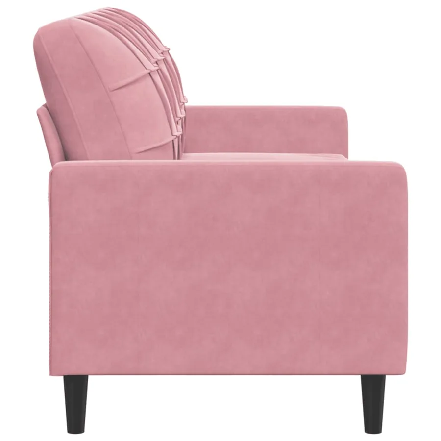 Canapé à 3 places Rose 180 cm Velours - 5