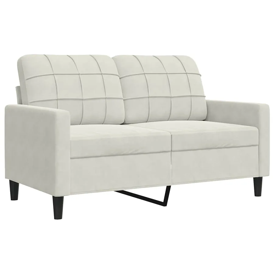 Ensemble de canapés 4 pcs avec coussins et traversins velours - 5
