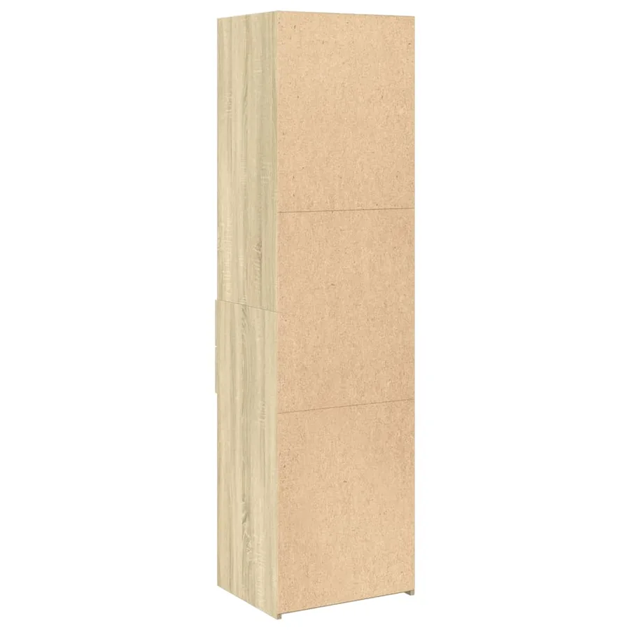 Buffet haut chêne sonoma 50x42,5x185 cm bois d'ingénierie - 6