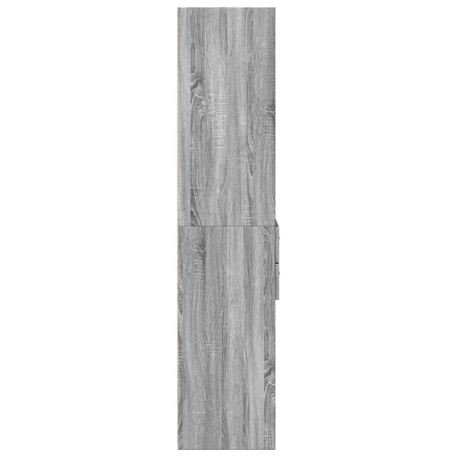 Buffet haut sonoma gris 50x42,5x185 cm bois d'ingénierie - 5