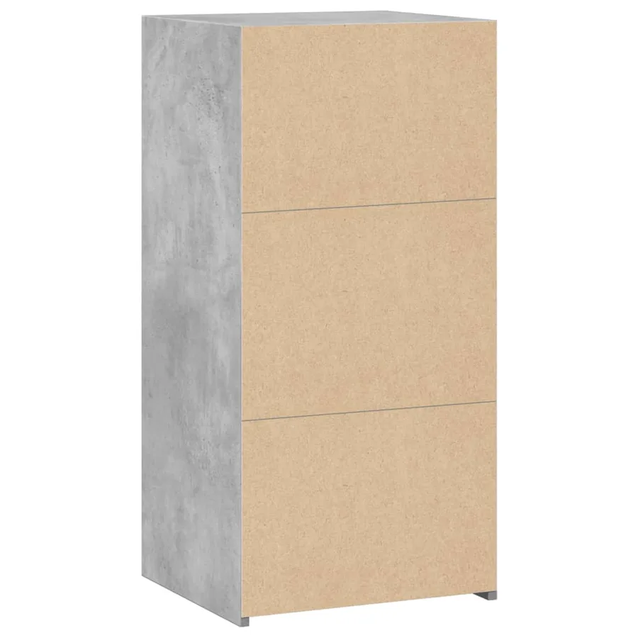 Buffet gris béton 45x41x93 cm bois d'ingénierie - 6