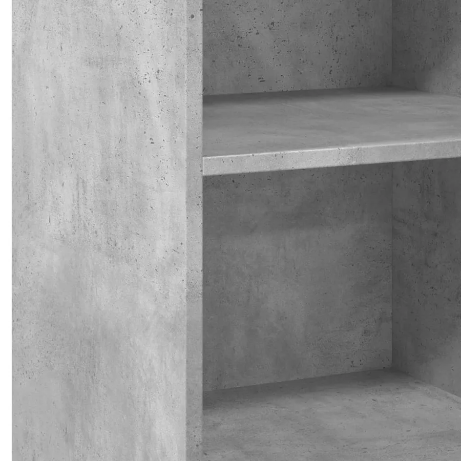 Buffet gris béton 45x41x93 cm bois d'ingénierie - 7