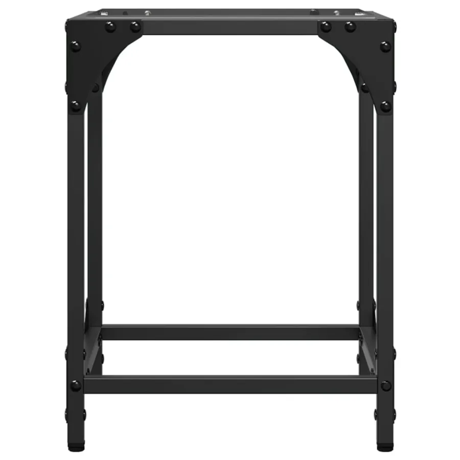 Tables basses avec dessus en verre transparent 2 pcs acier - 5