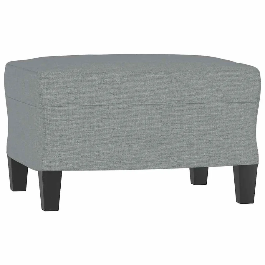Ensemble de canapés 3 pcs coussins gris clair tissu - 5