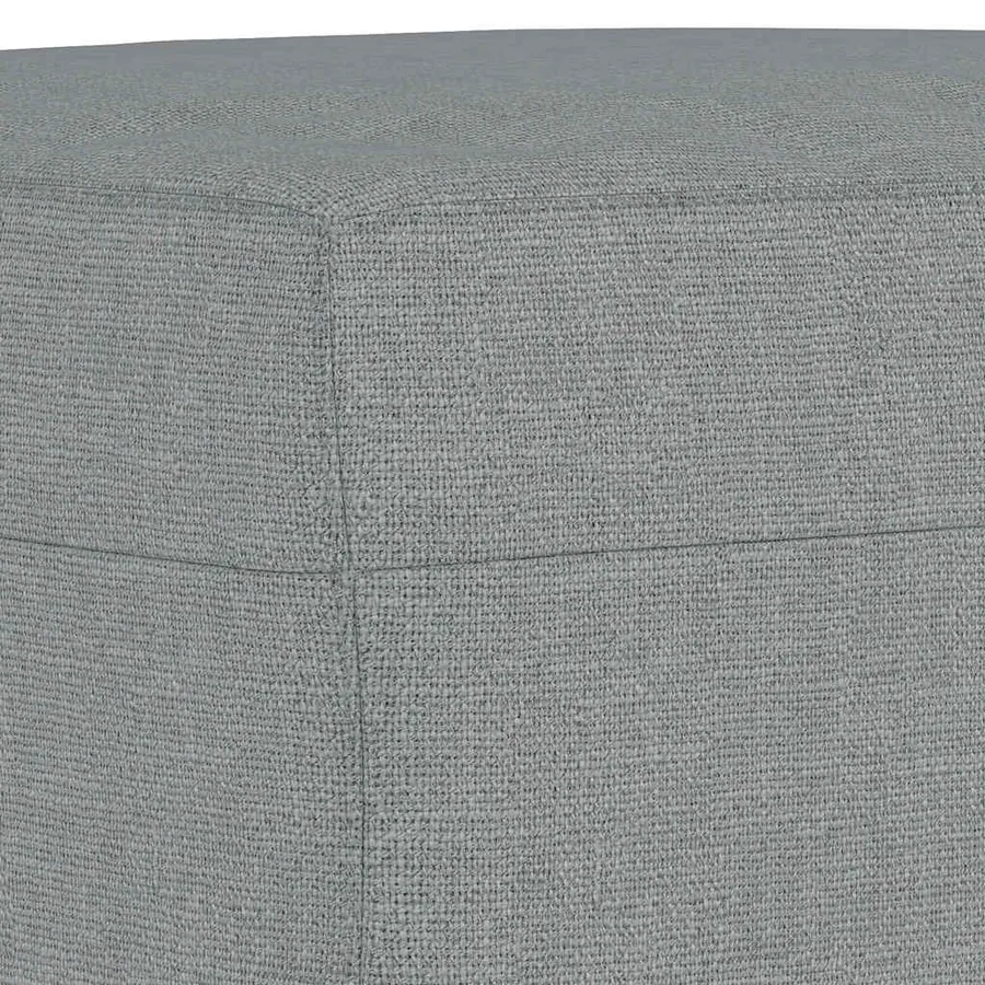 Ensemble de canapés 3 pcs coussins gris clair tissu - 6