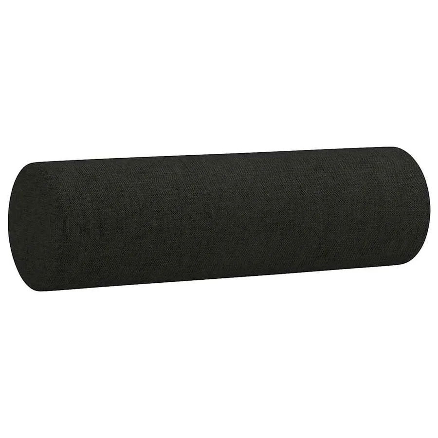 Ensemble de canapés 3 pcs avec coussins noir tissu - 8